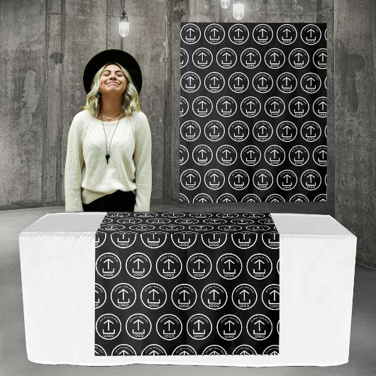 Pop Up Winkel Tafel Runner Banner Logo Zwart Patro Wandkleed