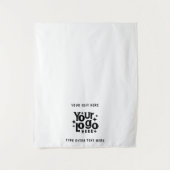 Pop Up Winkel Tafel Runner Banner Zakelijke tekst  Wandkleed (Voorkant)