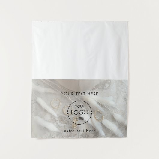 Pop Up Winkel Tafel Runner Teken Logo Sieraden Ven Wandkleed (Voorkant)