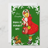 pop-upluiken Happy St Patricks Day Daughter Feestdagenkaart (Voorkant)