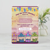 Pop-upmarkt evenement flyers (geen AI) (Staand voorkant)