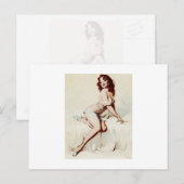  pop-upmeisje briefkaart (Voorkant / Achterkant)