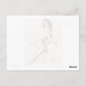  pop-upmeisje briefkaart (Achterkant)