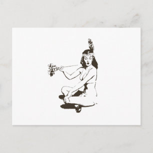 pop-upmeisje briefkaart