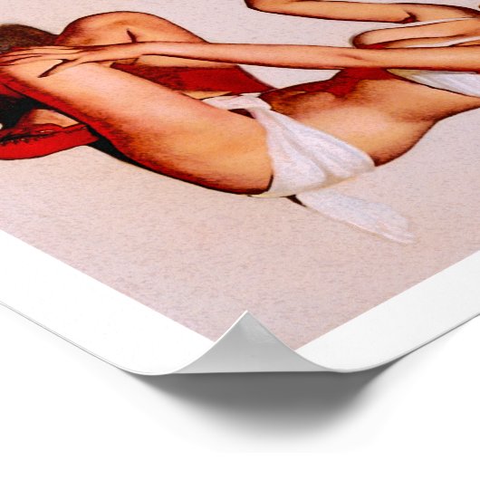  pop-upmeisje poster (Hoek)