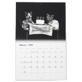 pop-uppagina's en aangepaste gedrukte agenda kalender (Feb 2027)