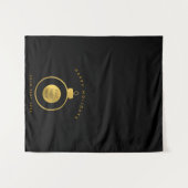 Pop-upshop tafelbanner Kerstmarkt kraam Wandkleed (Voorkant (horizontaal))