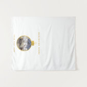 Pop-upshop tafelbanner Kerstmarkt kraam Wandkleed (Voorkant (horizontaal))