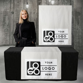 Pop-upshop tafelkleed banner marktstand logo wandkleed
