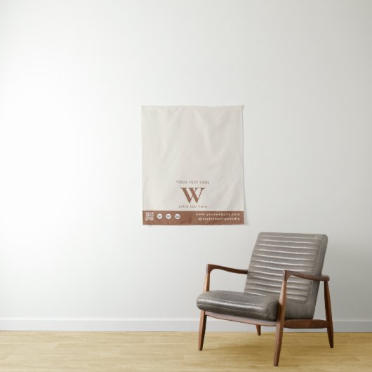 Pop-upwinkel Aangepaste Logo QR-code Tafel Runner  Wandkleed (In situ)