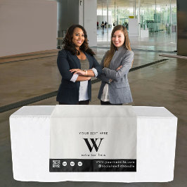 Pop-upwinkel Letter Logo QR-code Tafel Runner Beig Wandkleed
