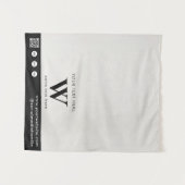 Pop-upwinkel Letter Logo QR-code Tafel Runner Beig Wandkleed (Voorkant (horizontaal))