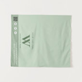 Pop-upwinkel Letter Logo QR-code Tafel Runner Groe Wandkleed (Voorkant (horizontaal))