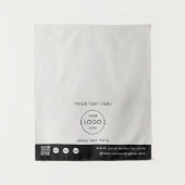 Pop-upwinkel Logo QR-code Verkoper Tafel Runner Be Wandkleed (Voorkant)