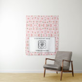 Pop-upwinkel Logo Wilde Bloem Beursstand Wandkleed (In situ)