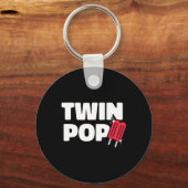 Pop vaders dag vader van een tweeling sleutelhanger (Voorkant)