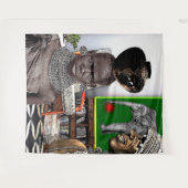 Pop van Afrikaanse stijl Wandkleed (Voorkant (horizontaal))