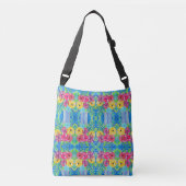 Pop van bloemblaadjes - Bright Floral Tas door J.  (Voorkant)
