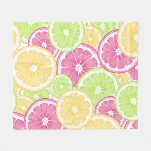 Pop van Bright en fruit Fleece Deken (Voorkant (Horizontaal))