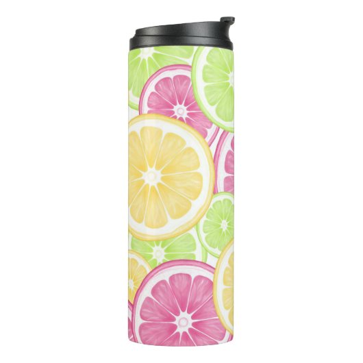 Pop van Bright en fruit Thermosbeker (Gedraaid links)