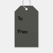 Pop van Colour Black Gift Label Cadeaulabel (Achterkant)