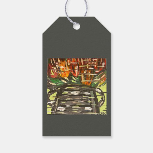 Pop van Colour Black Gift Label Cadeaulabel (Voorkant)