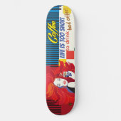 pop van de "Beauful Mode Woman and Coffee Cup" Persoonlijk Skateboard (Voorkant)
