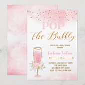 Pop van de bubbeluitnodiging kaart (Voorkant / Achterkant)