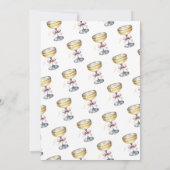 Pop van de Bubbly Champagne Roze Boog Verjaardag Kaart (Achterkant)