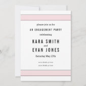 Pop van de Bubbly Engagement Party Invitation Kaart (Achterkant)