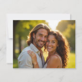 Pop van de Bubbly Engagement Party Thank You Card Bedankkaart (Achterkant)