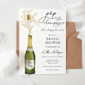 Pop van de Champagne Bridal Shower Kaart