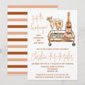 Pop van de champagne! Goud en roze Vrijgezellenfee Kaart (Voorkant / Achterkant)