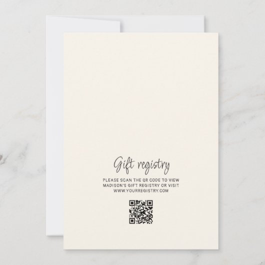 Pop van de Champagne Hand getrokken Vrijgezellenfe Kaart (Achterkant)