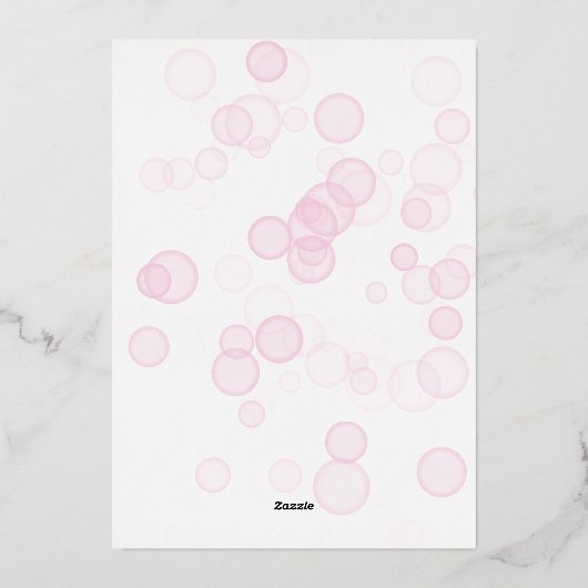 Pop van de Champagne Simple Script Vrijgezellenfee Folie Uitnodiging (Achterkant)