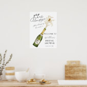 Pop van de Champagne Vrijgezellenfeest Welcome Foa Poster (Keuken)