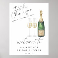 Pop van de champagne Welkom vrijgezellenfeest fees