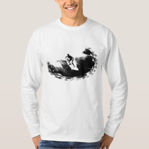 Pop van de Elegant Modern Surfer Trendy Sjabloon T-shirt