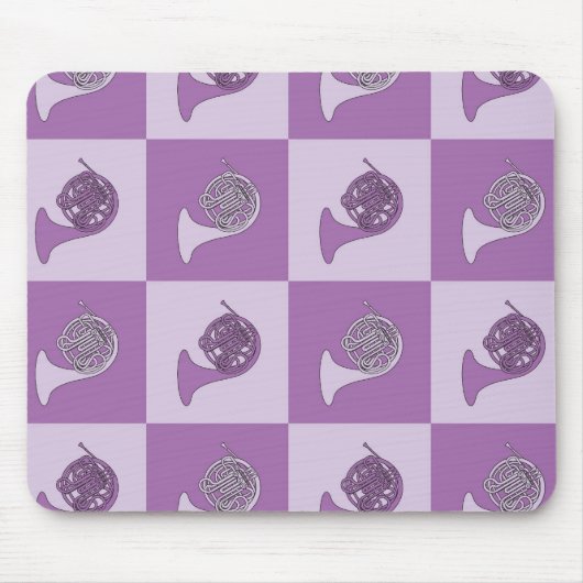 Pop van de Franse Hoorn Muismat (Voorkant)