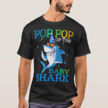 POP van de pop van de Baby "Birthday Brother Shark T-shirt<br><div class="desc">Birthday Shark,  Birthday Boy Shark,  Birthday Boy,  Birthday Girl Shark,  Family Matching Shark,  Shark,  POP POP van het Baby Birthday Brother Shark Shirt</div>