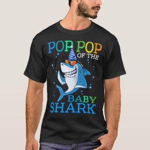 POP van de pop van de Baby "Birthday Brother Shark T-shirt