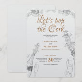 Pop van de uitnodiging van Cork (Voorkant / Achterkant)