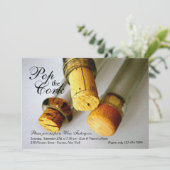 Pop van de uitnodiging van Cork (Staand voorkant)