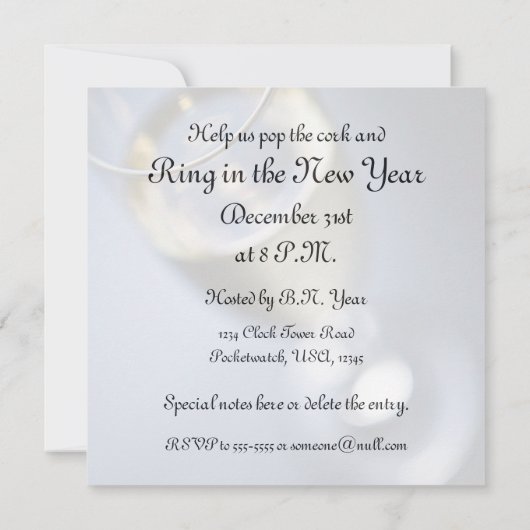 Pop van de uitnodiging van Cork (Achterkant)