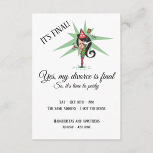 Pop van de uitnodiging van de Cork Divorce Party