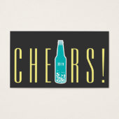 Pop van flessen Nieuwjaar feestdag Gift Labels Visitekaartje (Voorkant)