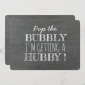 Pop van het Bubbly Funny Bridesmaid Proposal Kaart (Voorkant / Achterkant)