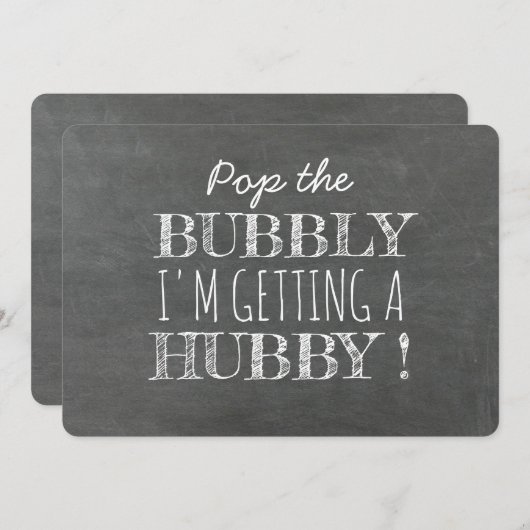 Pop van het Bubbly Funny Bridesmaid Proposal Kaart (Voorkant / Achterkant)