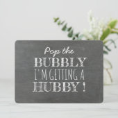Pop van het Bubbly Funny Bridesmaid Proposal Kaart (Staand voorkant)