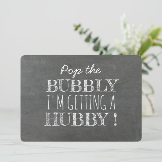 Pop van het Bubbly Funny Bridesmaid Proposal Kaart (Staand voorkant)